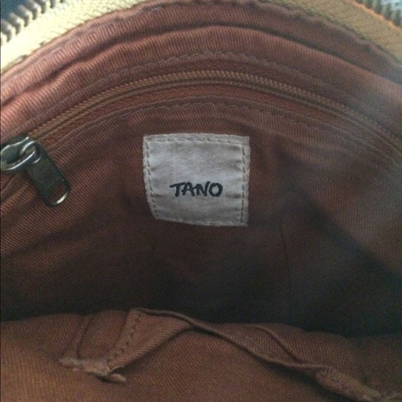 TANO Yellow Leather Crossbody Bag - Picture 6 of 6